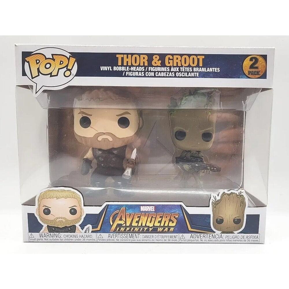 Funko Pop! Marvel The Avengers 2 Pack Thor & Groot TSB‎